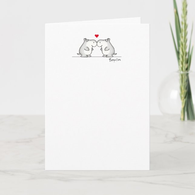 HIPPO ANNIVERSARY CARD (Front)