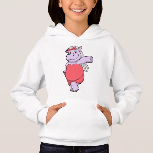 Hippo as Bride with Veil & Bow (Front)