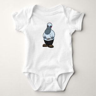 Hippo as Cook with Pan Baby Bodysuit