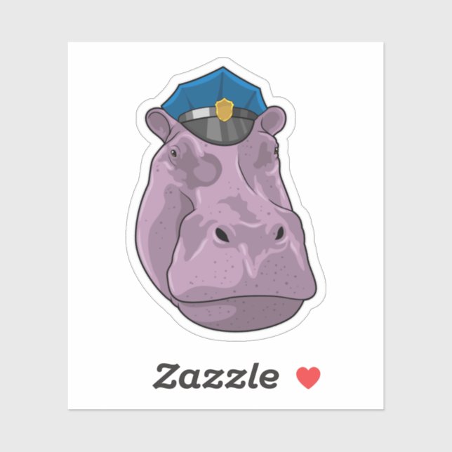 Hippo as Police officer Police (Sheet)
