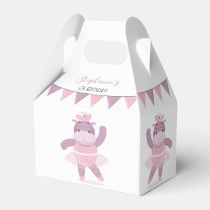 Hippo Ballerina Favor Box
