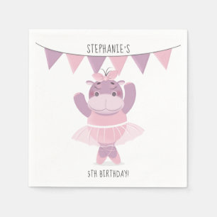 Hippo Ballerina Napkin