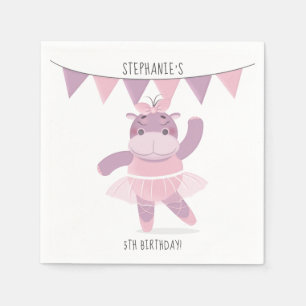 Hippo Ballerina Napkins