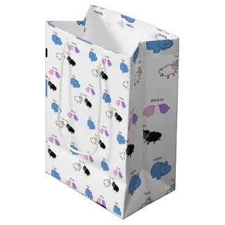 Hippo Birdies Two Ewes  Medium Gift Bag