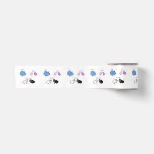 Hippo Birdies Two Ewes   Satin Ribbon