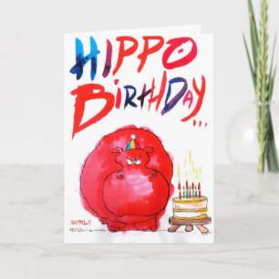HIPPO BIRTHDAY CARD