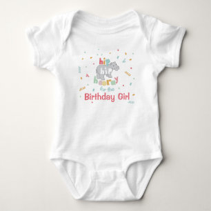 Hippo Birthday Party Hippo Hippopotamus Party Baby Bodysuit