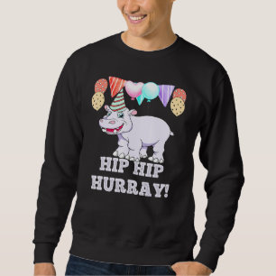 Hippo Birthday Party Sweatshirt