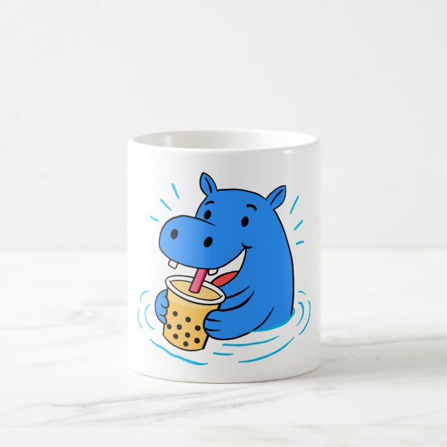 Hippo Boba Coffee Mug (Center)