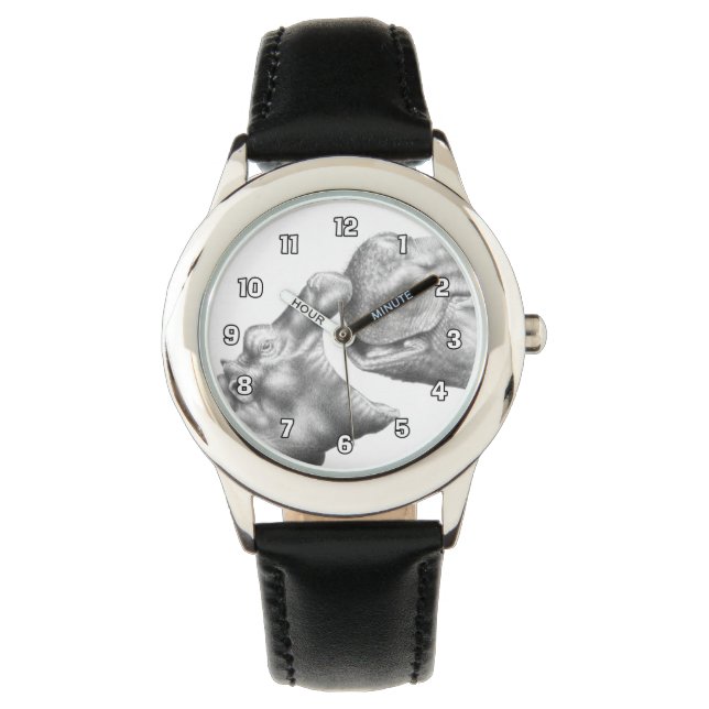 Hippo & Calf Watch (Front)