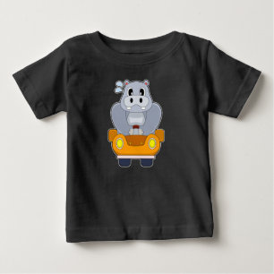 Hippo Car Baby T-Shirt