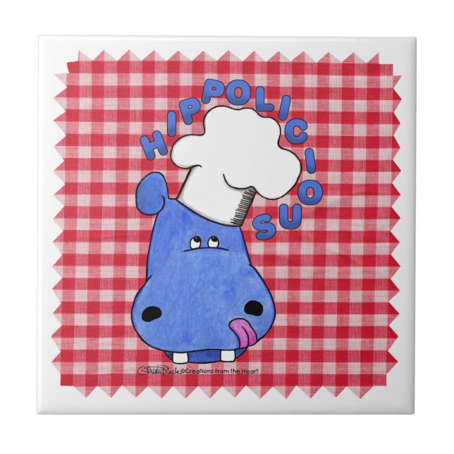 Hippo Chef Hippolicious Tile (Front)