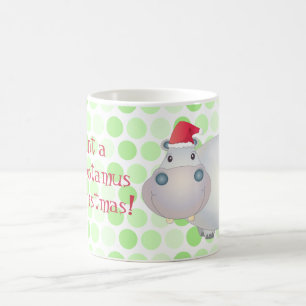 Hippo de Noël Hippopotame Mug