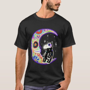 Hippo Dia De Los Muertos Skeleton Sugar Skull T-Shirt