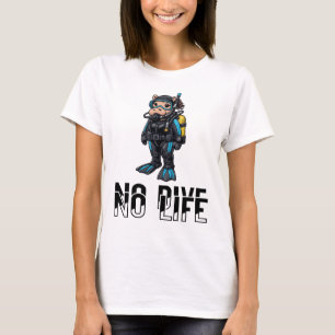 Hippo diver underwater Scuba Diving T-Shirt