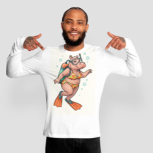 Hippo diver underwater T-Shirt