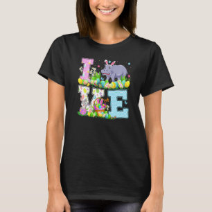 Hippo Easter Egg Hunt  Love Hippopotamus Easter Su T-Shirt