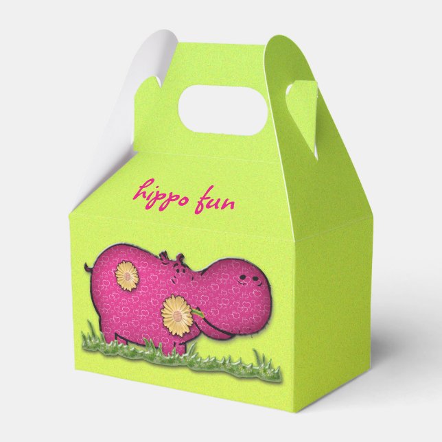 hippo fun favor box (Front Side)