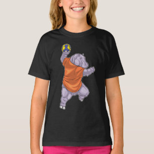 Hippo Handball player Handball T-Shirt