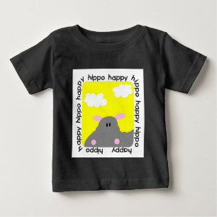 Hippo Happy Baby Raglan T-shirt