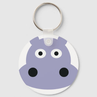 hippo head keychain