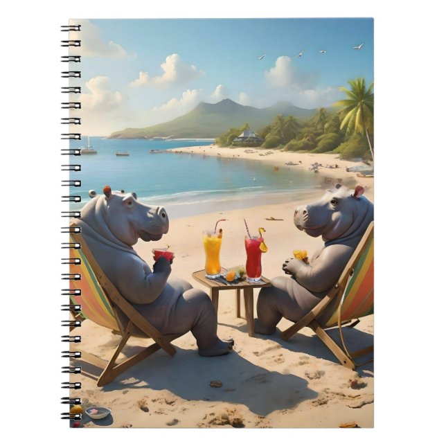 Hippo Hour: Beachside Cocktails and Good Times, Notebook (Front)