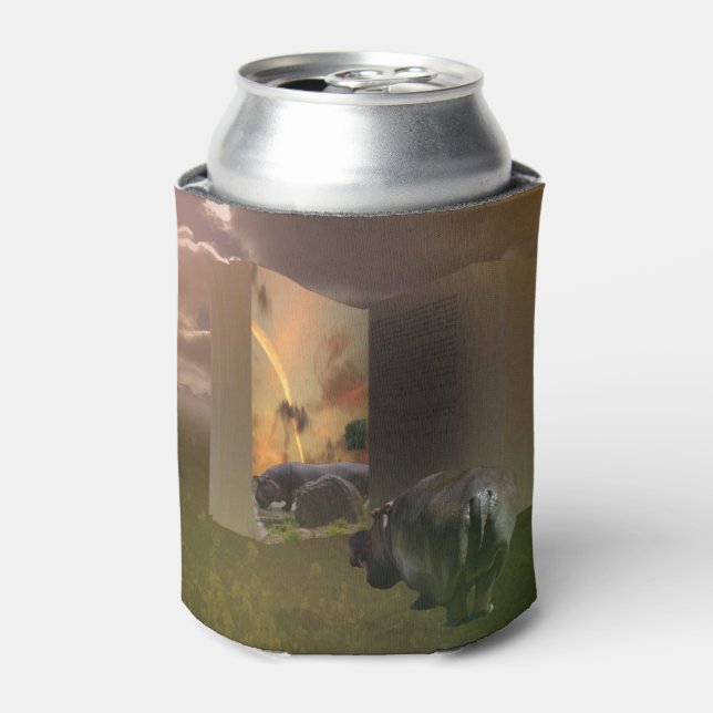 Hippo In Love With Story Book, Can Stubby Holder (Can Front)