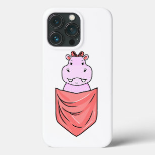 hippo in pocket  hippo lover  iPhone 13 pro case