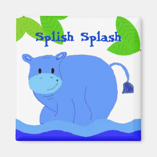 Hippo in the Pool Magnet