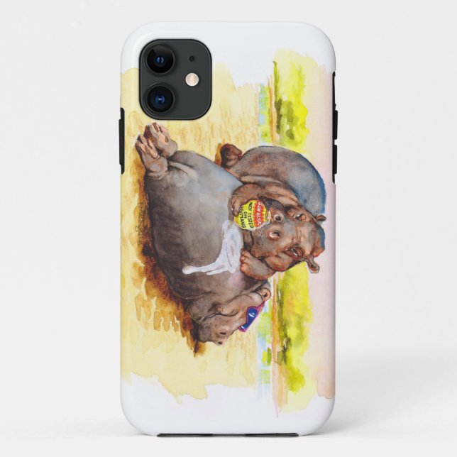 Hippo in the sun Case-Mate iPhone case (Back)