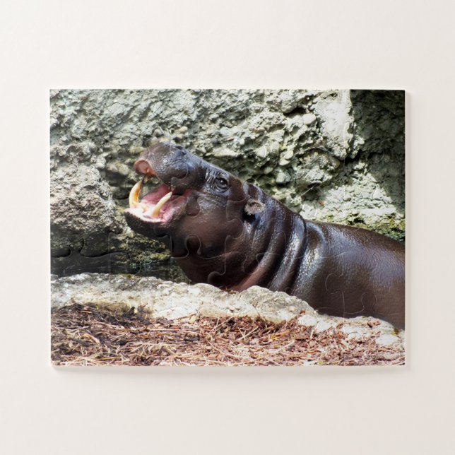 Hippo Jigsaw Puzzle (Horizontal)