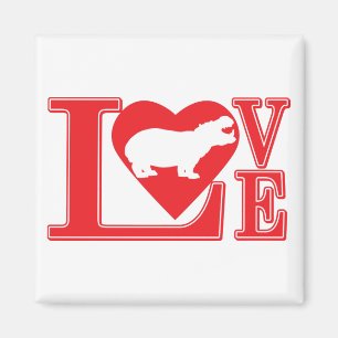 HIPPO-LOVE MAGNET
