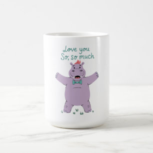 Hippo Love You So Much Coffee Mug