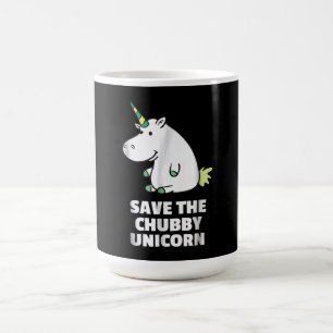 Hippo Lover Gift Chubby Unicorn Hippo Cute Hippo Magic Mug
