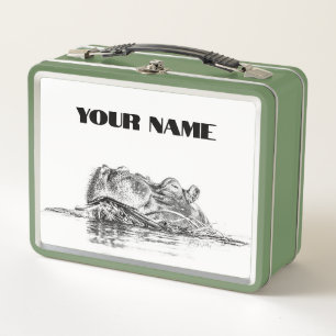 Hippo Lunch Box – Custom Safari Gift