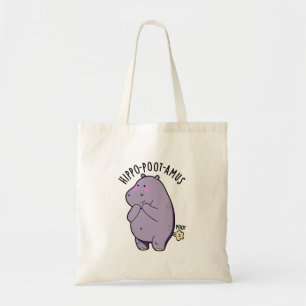 Hippo-poot-amus Funny Farting Hippo Pun  Tote Bag