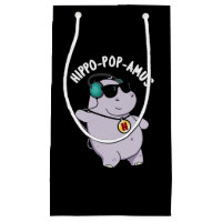 Hippo-pop-amus Funny Pop Music Hippo Pun Dark BG