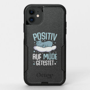hippo positive tested  tired hippo  OtterBox commuter iPhone 11 case