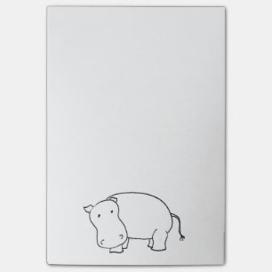 Hippo post it notes