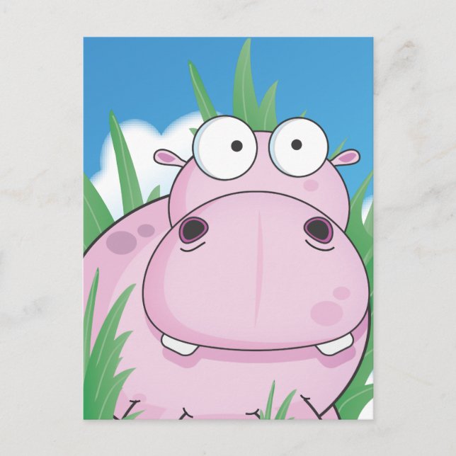 Hippo Postcard (Front)