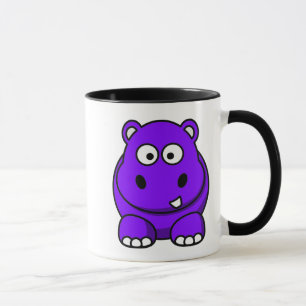 Hippo Purple Mug