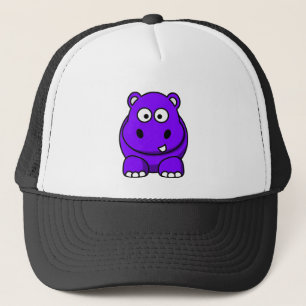 Hippo Purple Trucker Hat