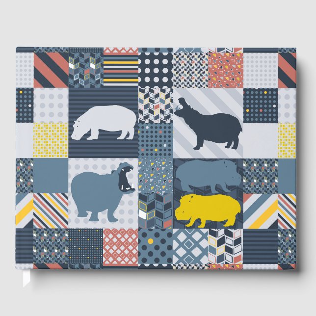 Hippo Quilt Guest Book (Front)
