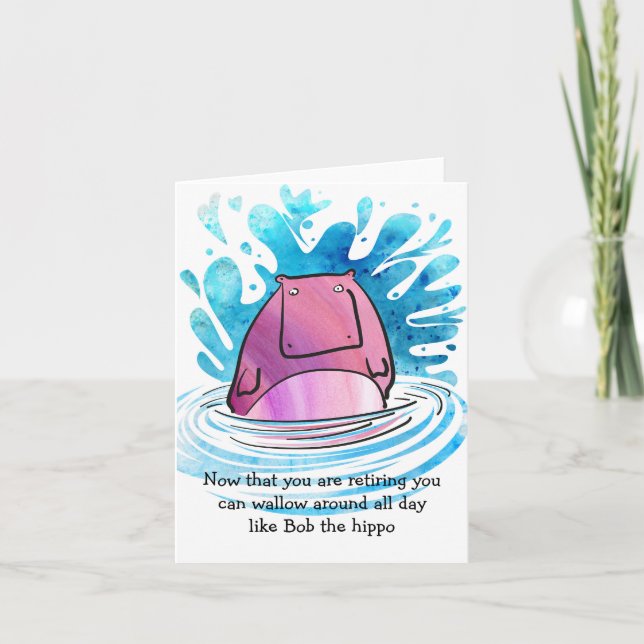 Hippo Retirement Card (Front)