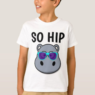 HIPPO SO HI[P FUNNY KIDS T-shirts