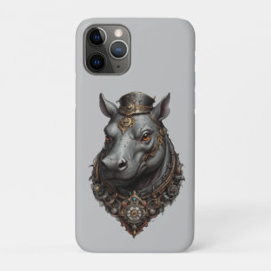 Hippo Steampunk Design,  iPhone 11 Pro Case