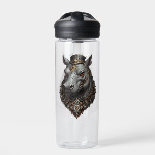 Hippo Steampunk Design,  Water Bottle