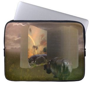 Hippo Story Book, Laptop Sleeve