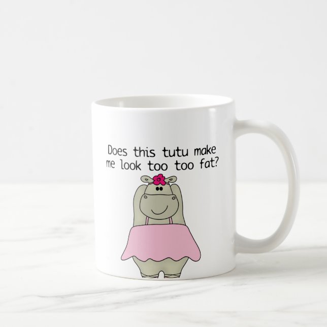 Hippo Tu Tu Fat Coffee Mug (Right)