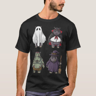 Hippo Witch Zombie Halloween Costume  T-Shirt